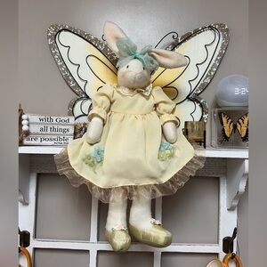 Charming Yellow Bunny shelf sitter